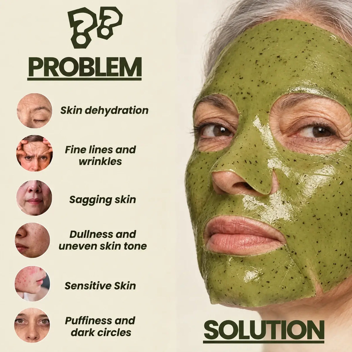 Matcha Mask For Mature Skin
