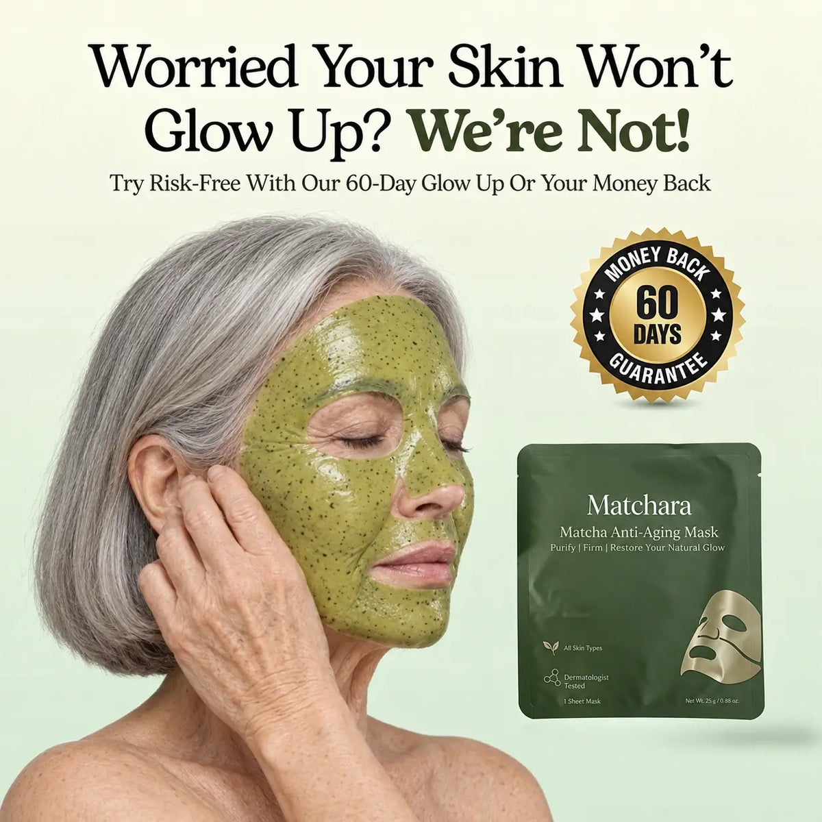 Matcha Mask For Mature Skin